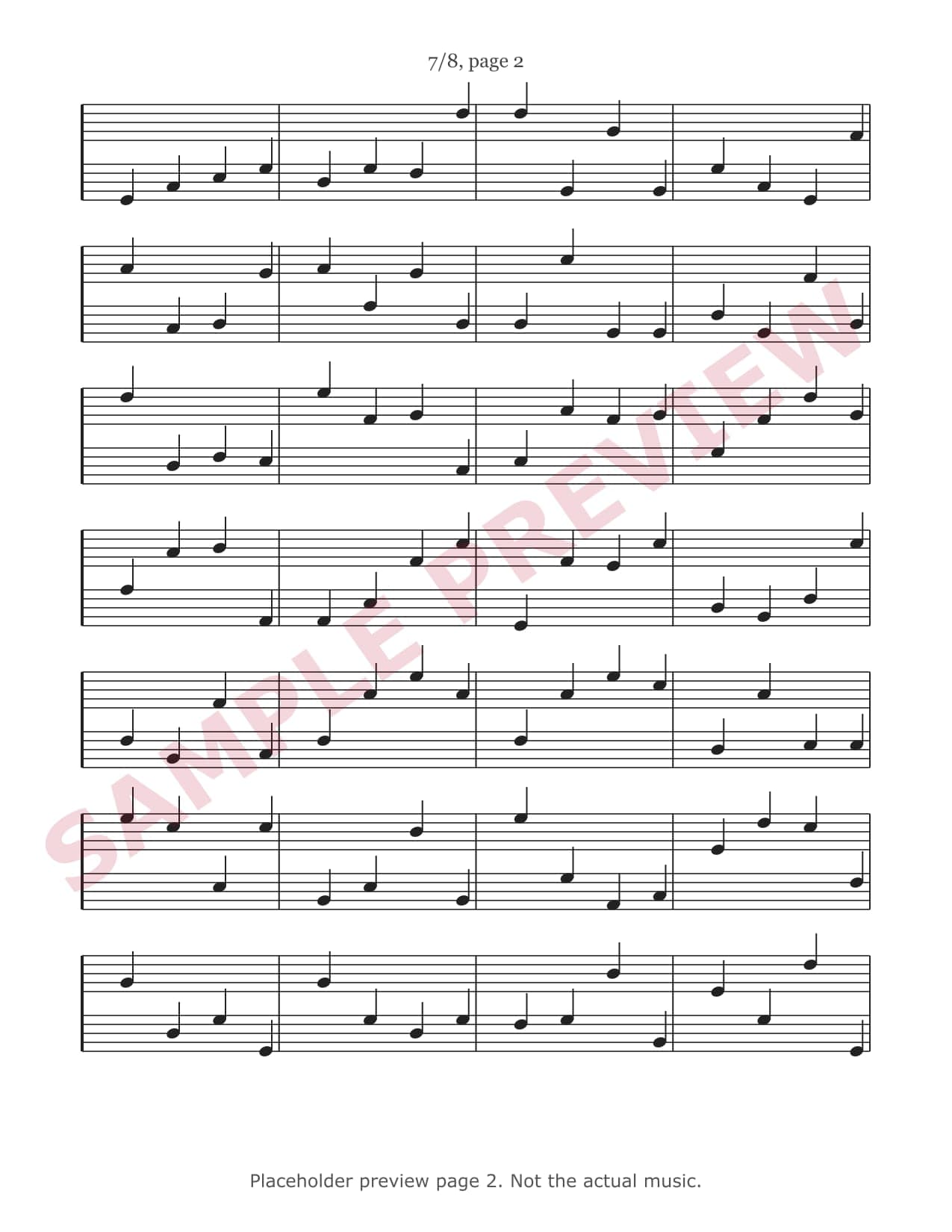 Preview of page 2 of 7/8 (placeholder, not the actual music)